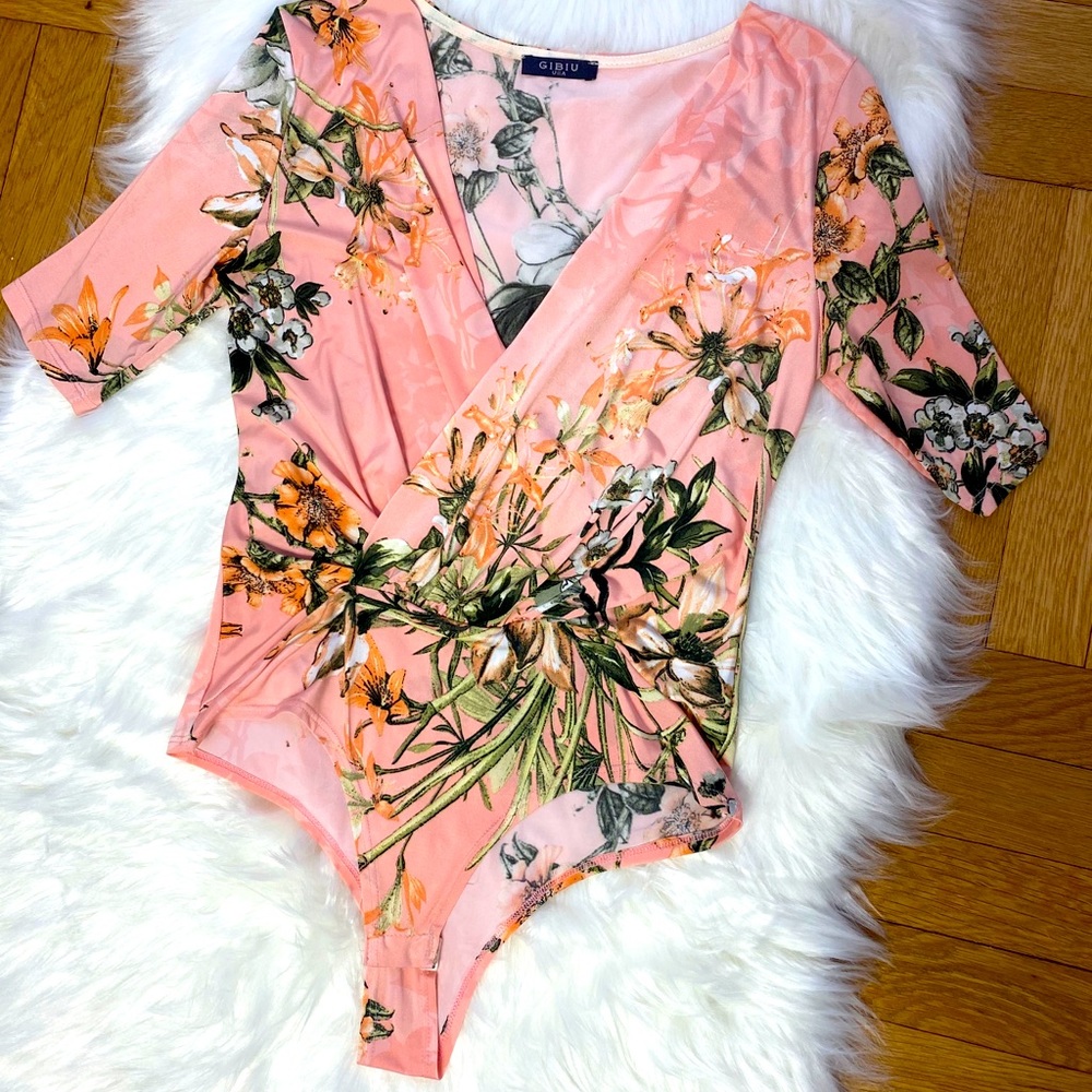 Floral women shirt, bodysuit